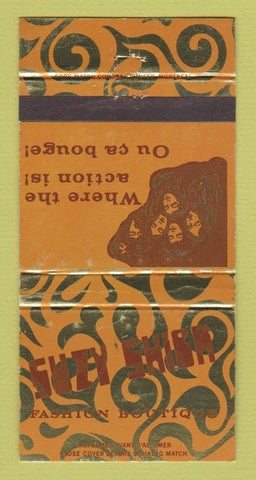 Matchbook Cover - Suzy Shier Fashion Boutique WEAR 30 Strike