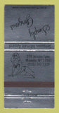 Matchbook Cover - Simply Gorgeous Lingerie girlie Mineola NY WEAR 30 Strike