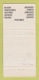 Matchbook Cover - Sumy's Fashions Clothes New York City Hotel Aberdeen 30 Strike