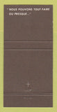 Matchbook Cover - Ernest & Paul Rayons Fabric Riviere Du Loup QC WEAR 30 Strike