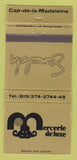 Matchbook Cover - Mercerie De Luxe Cap De La Madeleine QC Samuelsohn 30 Strike