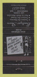 Matchbook Cover - Boutique Skaro Clothes Sherbrooke QC girlie 30 Strike