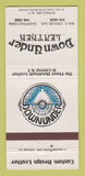 Matchbook Cover - Down Under Leather Central NY 30 Strike