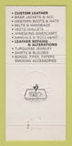 Matchbook Cover - Down Under Leather Central NY 30 Strike