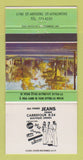 Matchbook Cover - Jeans Carrefour Clothes St Hyacinthe QC 30 Strike