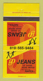 Matchbook Cover - Go Jeans Raytex Canada WEAR 30 Strike