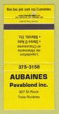 Matchbook Cover - Aubaines Pavablond Trois Rivieres QC 30 Strike