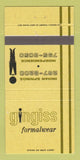 Matchbook Cover - Gingiss Formal Clothes Independence MO 30 Strike