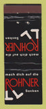Matchbook Cover - Rohner Socks Switzerland