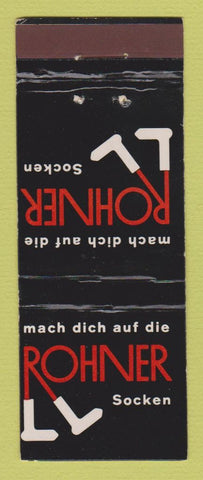 Matchbook Cover - Rohner Socks Switzerland