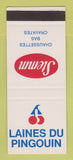 Matchbook Cover - Laines Du Pingouin Stemm Clothes France SAMPLE