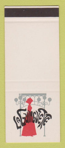 Matchbook Cover - La Guingue Tte Clothes Paris France SAMPLE