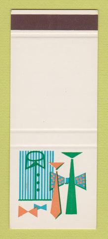 Matchbook Cover - Offert Par Clothes Paris France Adco SAMPLE