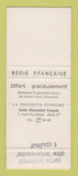 Matchbook Cover - J Rollet Paris France Clothes SAMPLE