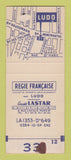 Matchbook Cover - Ludo Men's Clothes Paris France SAMPLE WEAR