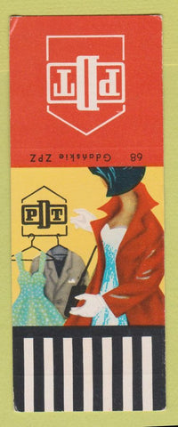 Matchbook Cover - PDT Women's Clothes girlie Gdanskie Poland SAMPLE WEAR #1