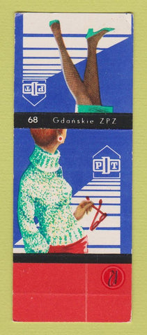 Matchbook Cover - PDT Women's Clothes girlie Gdanskie Poland SAMPLE #2