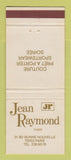 Matchbook Cover - Jean Raymond Clothes Paris France