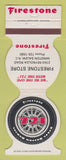 Matchbook Cover - Firestone Tires 721 Winston Salem NC