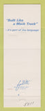 Matchbook Cover - Mack Semi Trucks 75th Oakland CA