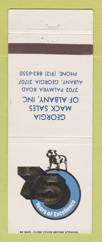 Matchbook Cover - Mack Semi Trucks 75th Albany GA WEAR