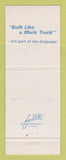 Matchbook Cover - Mack Semi Trucks 75th St Louis MO