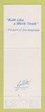 Matchbook Cover - Mack Semi Trucks 75th Los Angeles CA