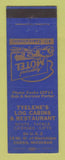 Matchbook Cover - Tyelene's Log Cabins Restaurant Cooks MI