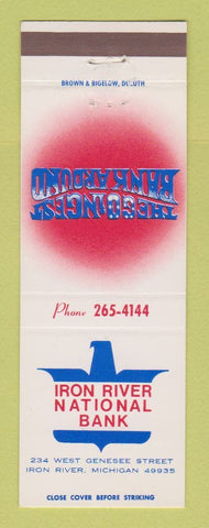 Matchbook Cover - Iron River National Bank Iron River MI