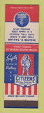 Matchbook Cover - Citizens Auto Insurance Walter Taylor Hazel Park MI WWII?