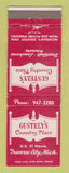 Matchbook Cover - Gustely's Country Place Traverse City MI