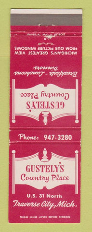 Matchbook Cover - Gustely's Country Place Traverse City MI