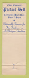 Matchbook Cover - The Pretzel Bell Ann Arbor MI