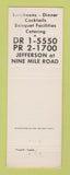 Matchbook Cover - Huck's ST Clair Shores MI