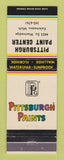 Matchbook Cover - Pittsburgh Paint Center Kalamazoo MI
