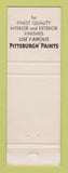 Matchbook Cover - Pittsburgh Paint Center Kalamazoo MI