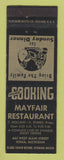 Matchbook Cover - Mayfair Restaurant Ionia MI