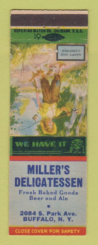 Matchbook Cover - Miller's Delicatessen Buffalo NY