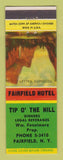 Matchbook Cover - Top o the Hill Restaurant Fairfield NY