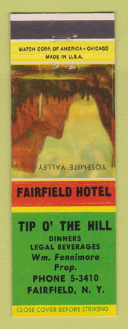 Matchbook Cover - Top o the Hill Restaurant Fairfield NY