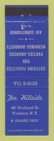 Matchbook Cover - The Hillside Yonkers NY