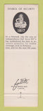 Matchbook Cover - Reliance Insurance Stott Agency Norwich NY