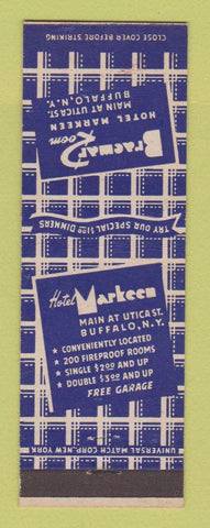 Matchbook Cover - Hotel Markeen Buffalo NY