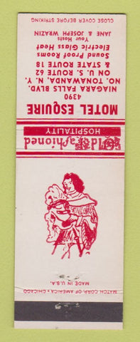 Matchbook Cover - Motel Esquire North Tonawanda NY