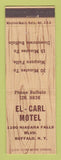 Matchbook Cover - El Carl Motel Buffalo NY