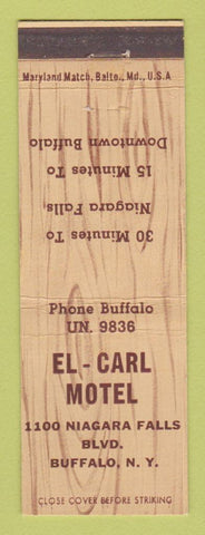 Matchbook Cover - El Carl Motel Buffalo NY