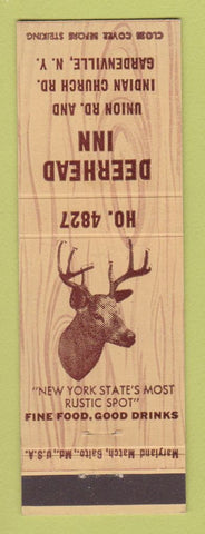 Matchbook Cover - Deerhead Inn Gardenville NY