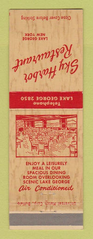 Matchbook Cover - Sky Harbor Restaurant Lake George NY