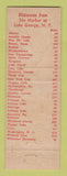 Matchbook Cover - Sky Harbor Restaurant Lake George NY