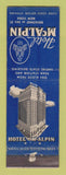 Matchbook Cover - Hotel McAlpin New York City WORN
